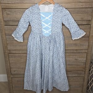 Pettigirl Girls Floral Pioneer Costume Kids 80s Colonial Prairie Dress Size 8